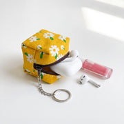 Mini Cube Key Ring - Carmel