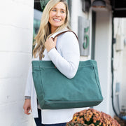 Carryall Tote - Waxed Hunter Green