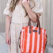 Commuter Tote - Linea Red/Pink