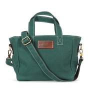 Mini Tote - Waxed Hunter Green