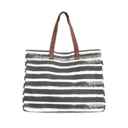 Carryall Tote - Charcoal Stripes