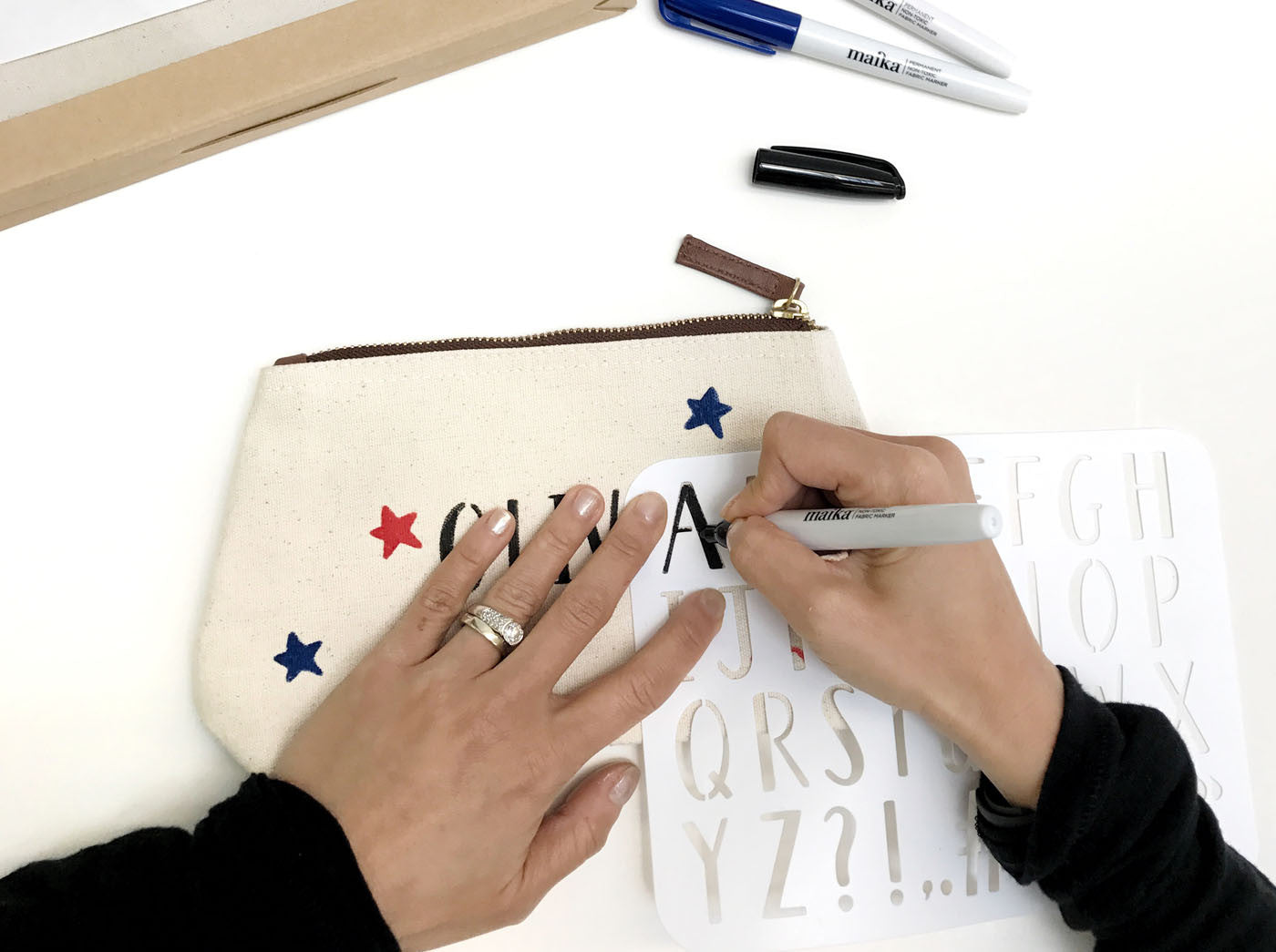 Beyond Stenciling: DIY Custom Pouch