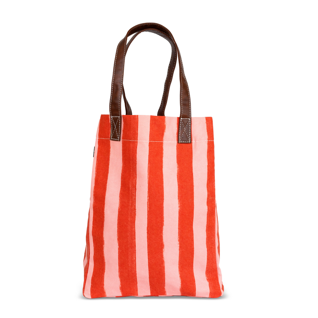 Market Tote Linea Red Pink