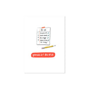 Checklist Congratulations Card