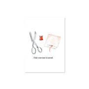 Take Your Time to Mend Card