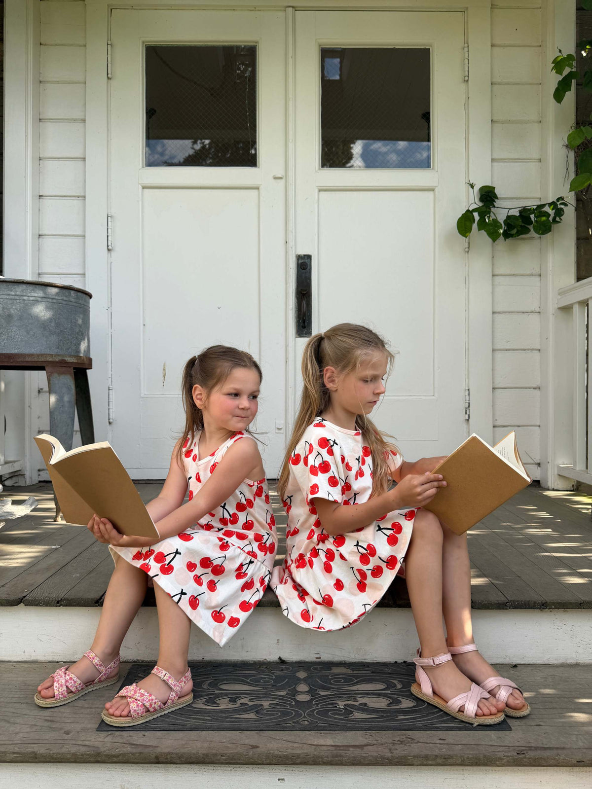 Valencia Dress - Cherries Red