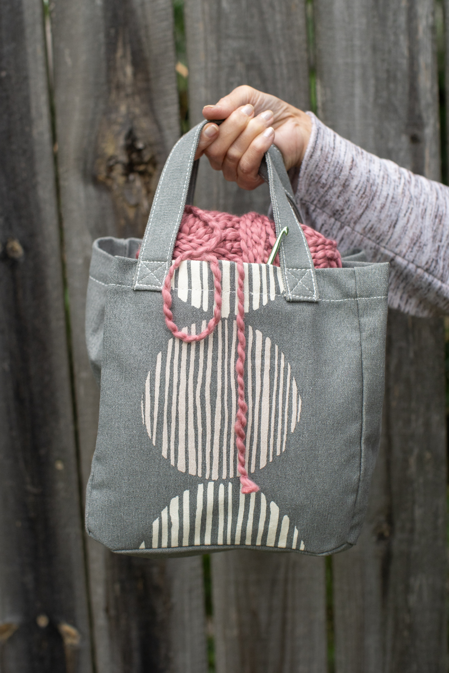 Lunch + Pie Tote - Big Sur Grey