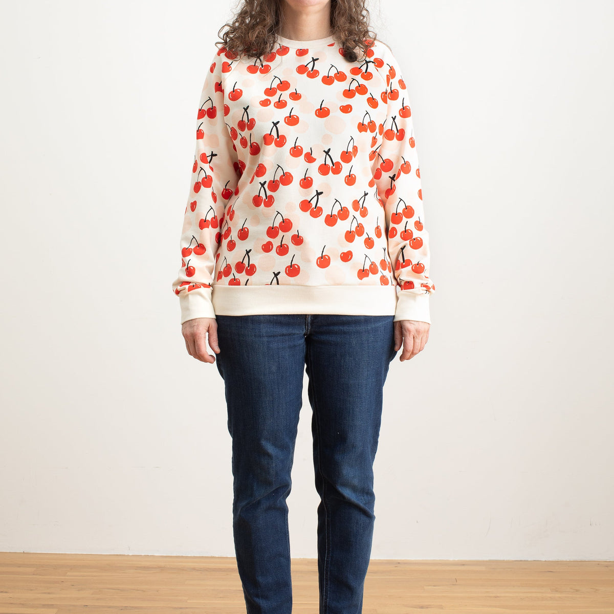 Adult Sweatshirt - Cherries Red