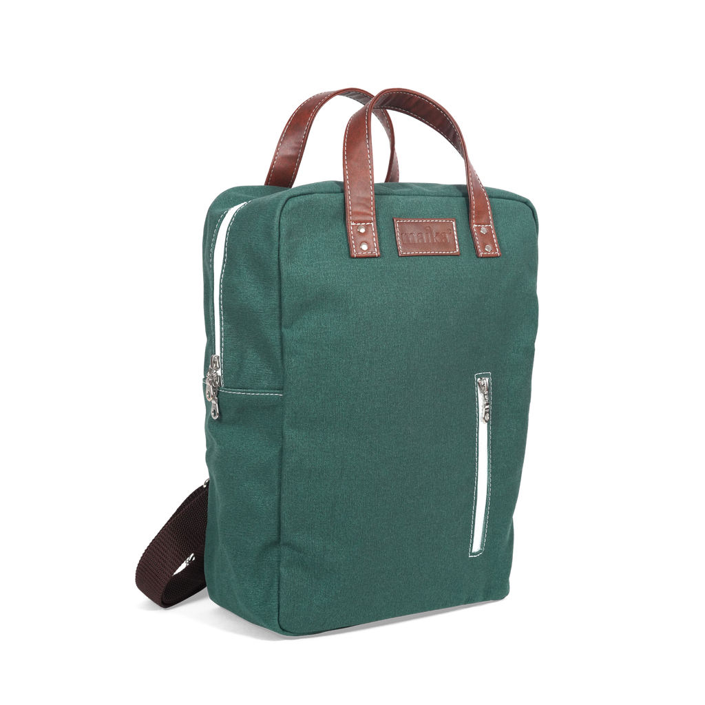 Laptop Backpack Waxed Hunter Green