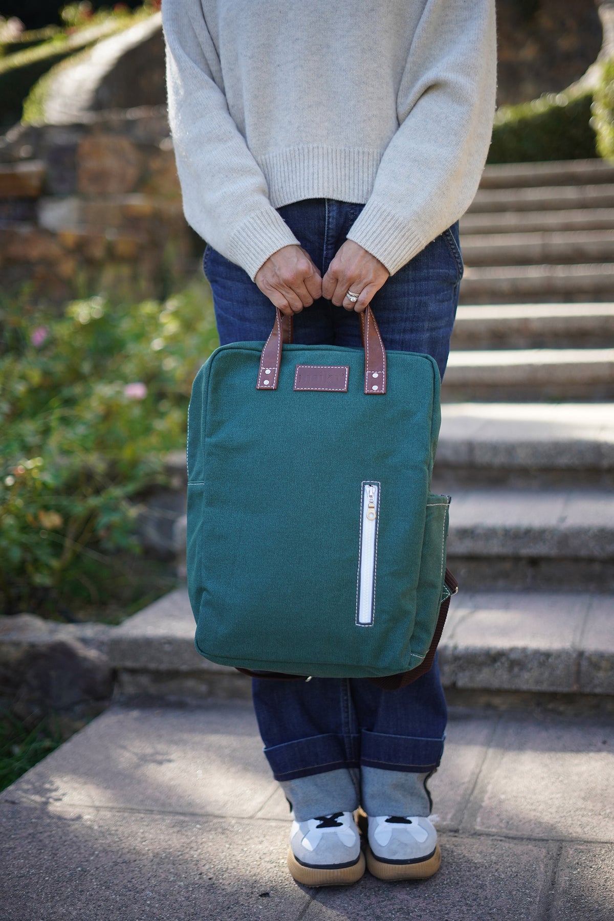 Laptop Backpack - Waxed Hunter Green