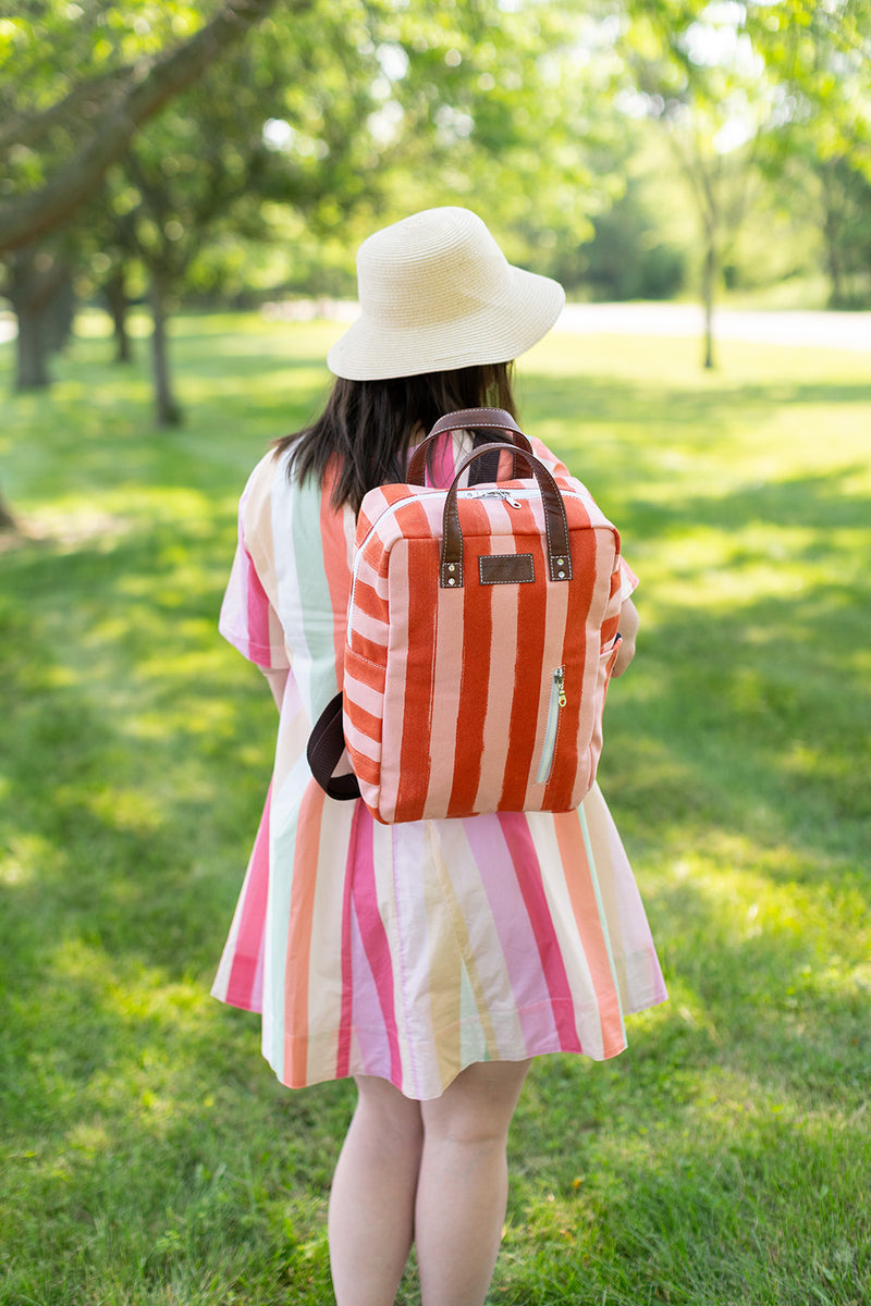 Laptop Backpack - Linea Red/Pink