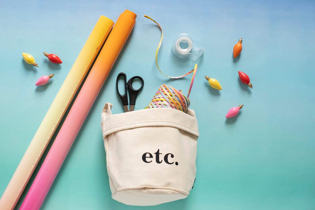 Canvas Bucket - "Etc"
