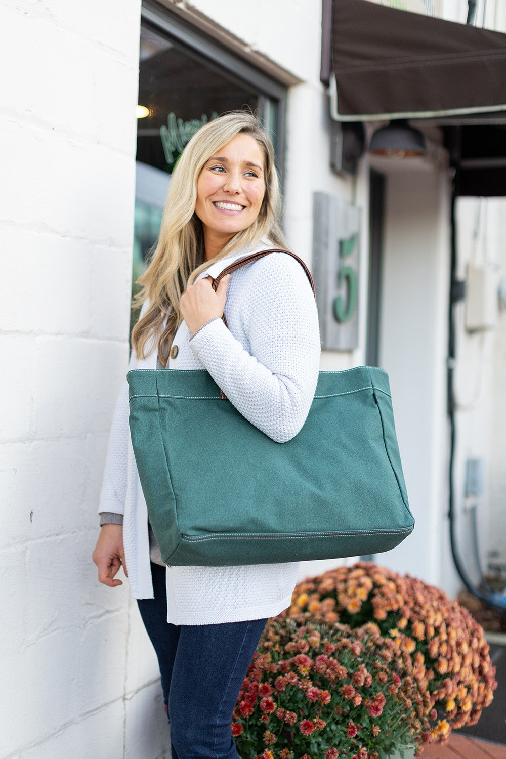 Carryall Tote - Waxed Hunter Green