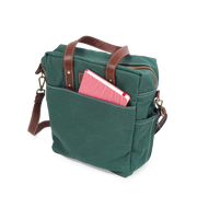 Commuter Tote - Waxed Hunter Green