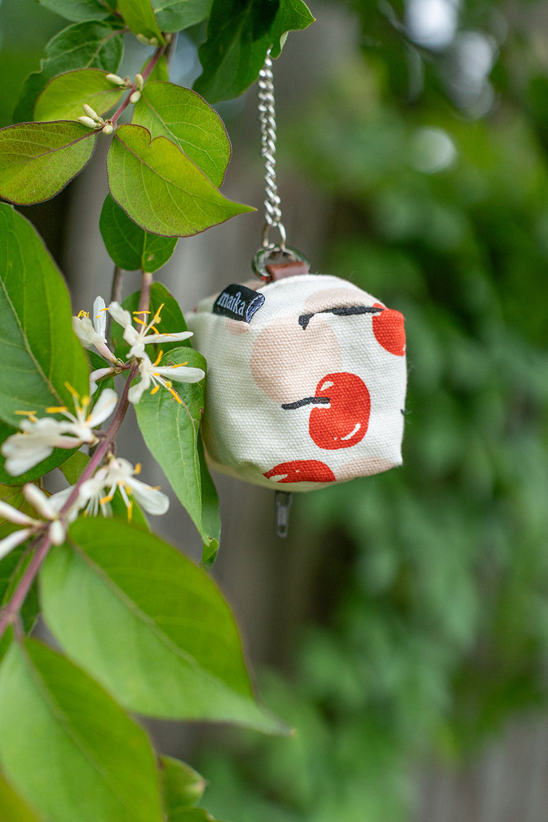 Mini Cube Key Ring - Cherries
