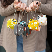 Mini Cube Key Ring - Cherries