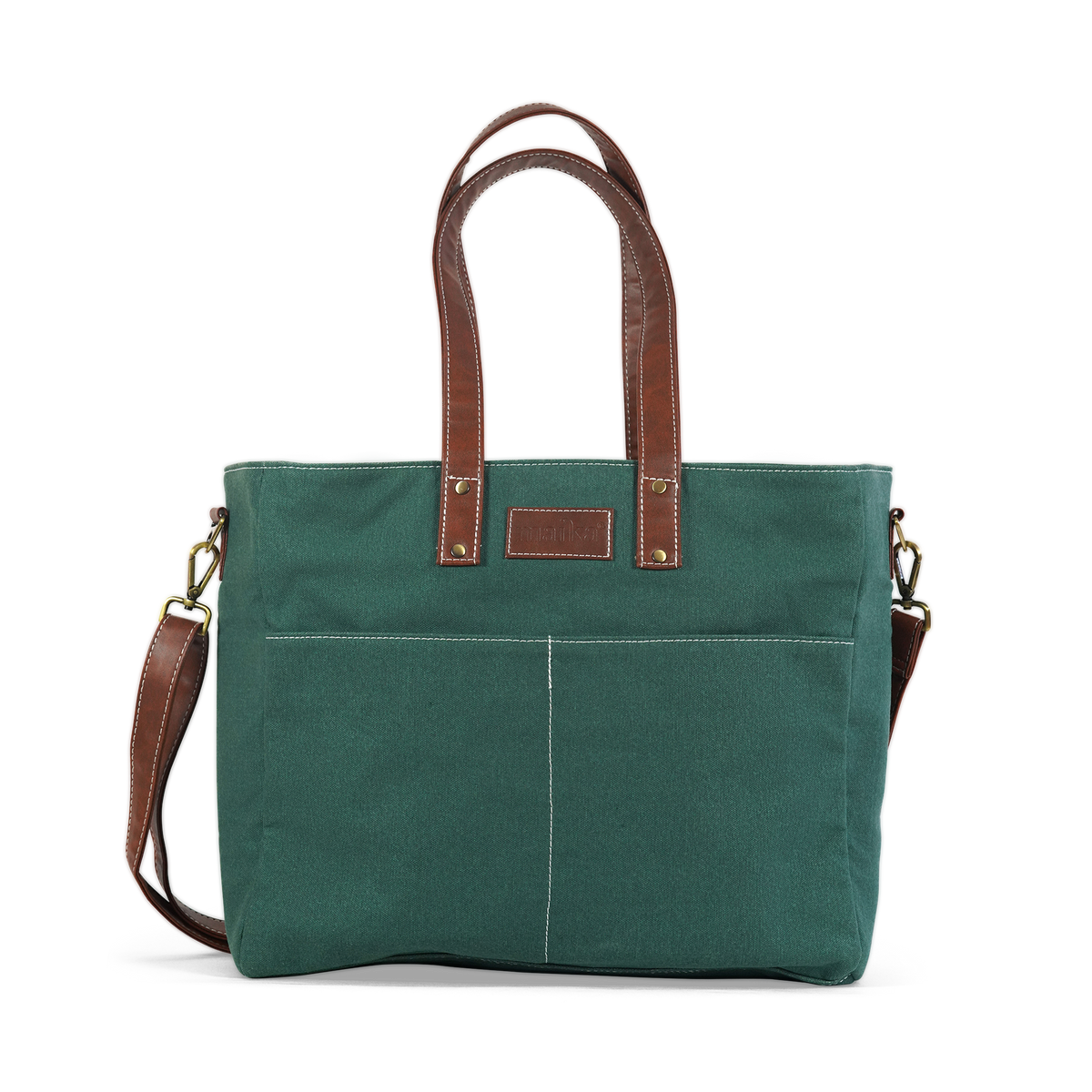 Essential Tote - Waxed Hunter Green