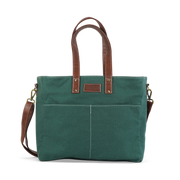Essential Tote - Waxed Hunter Green