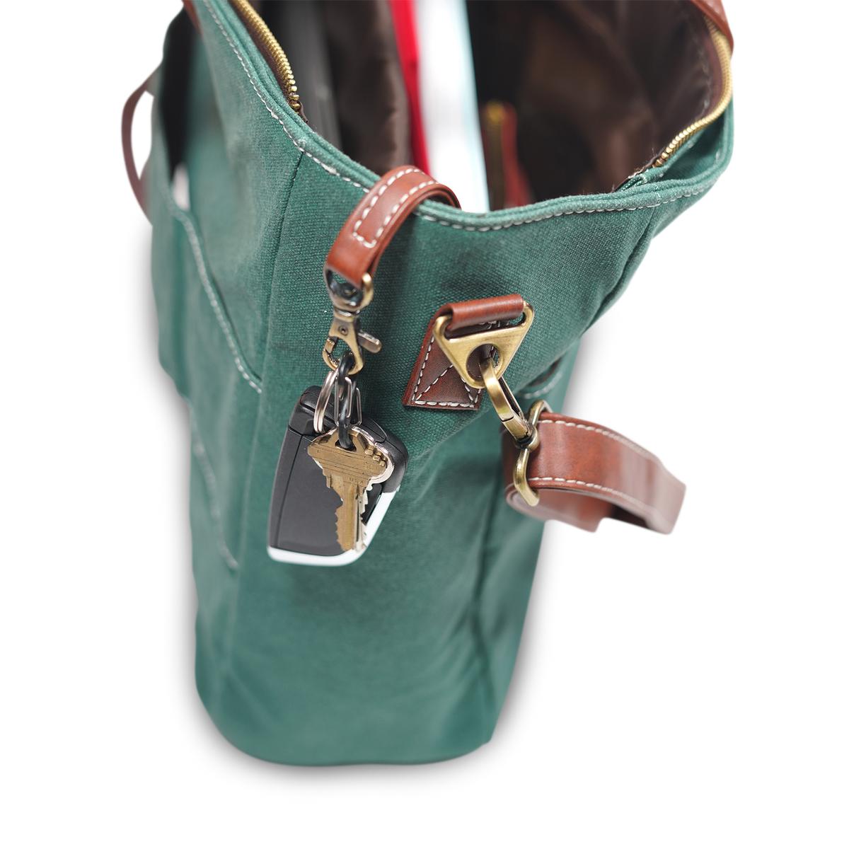 Essential Tote - Waxed Hunter Green