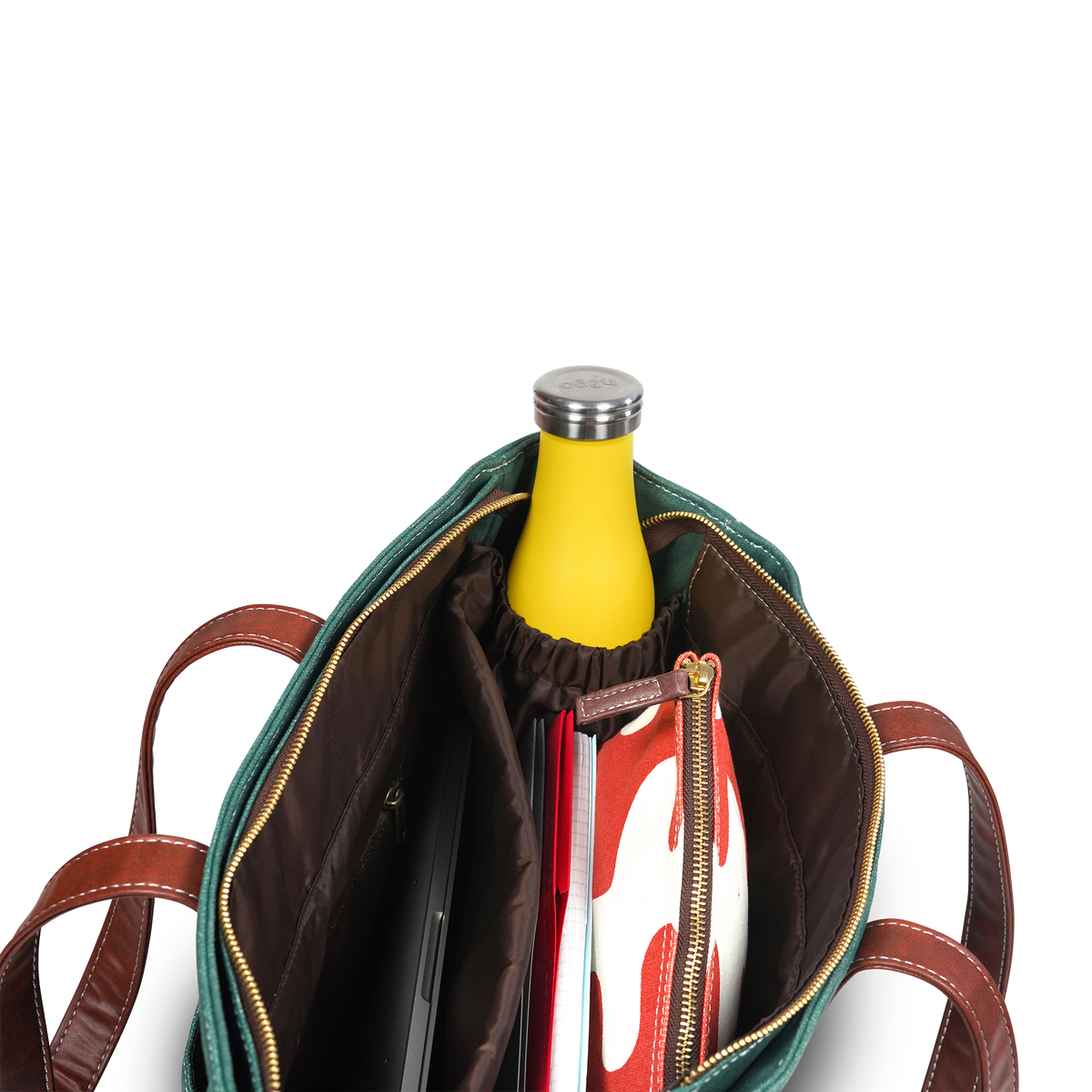 Essential Tote - Waxed Hunter Green