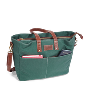 Essential Tote - Waxed Hunter Green
