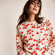 Adult Sweatshirt - Cherries Red