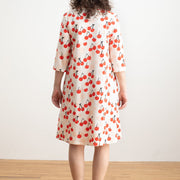 Helsinki Dress - Cherries Red
