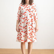 Helsinki Dress - Cherries Red