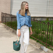 Loop Tote - Waxed Hunter Green