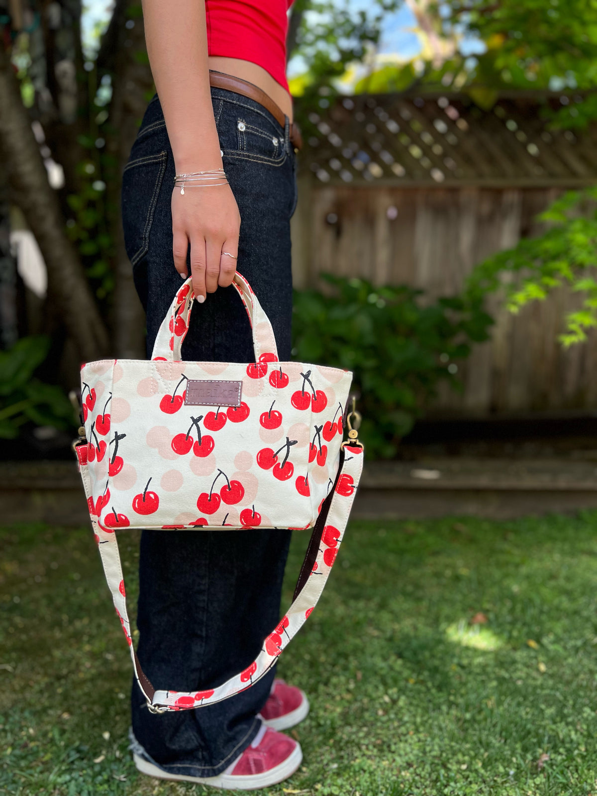 Mini Tote - Cherries