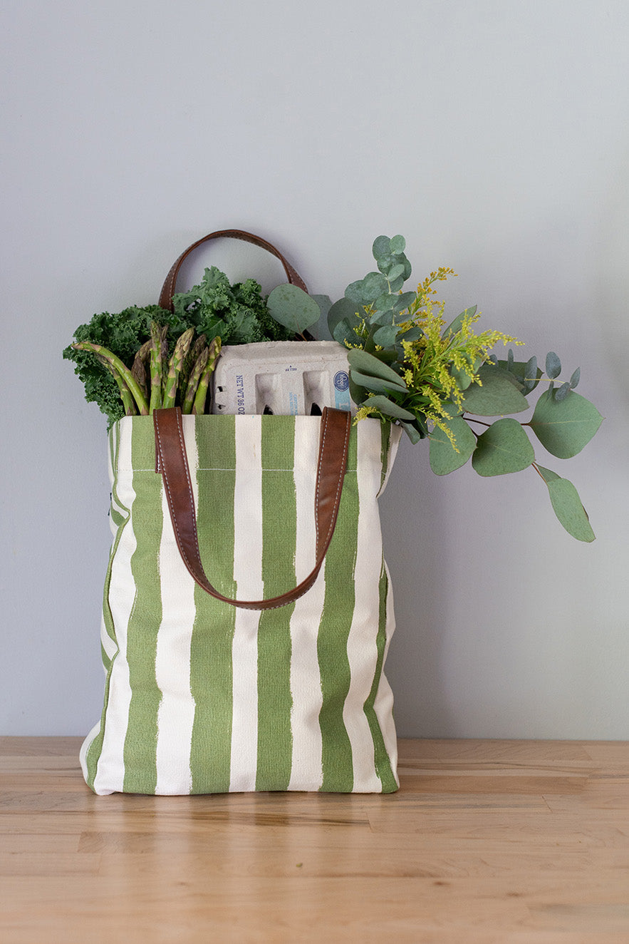 Market Tote - Linea Olive