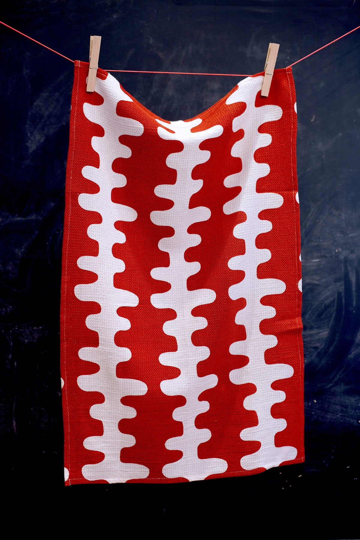 Tea Towel - Echo Tangerine