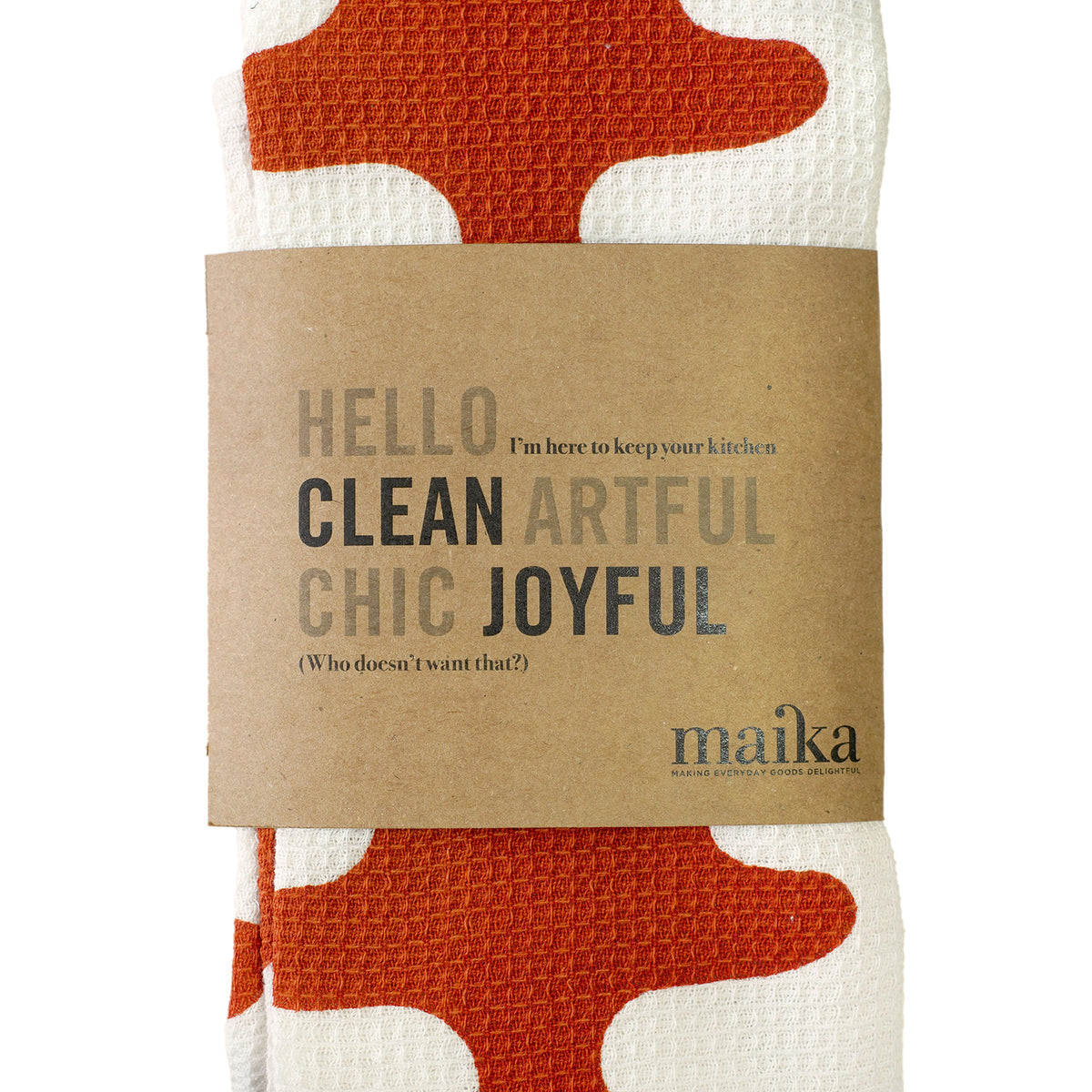 Tea Towel - Echo Tangerine