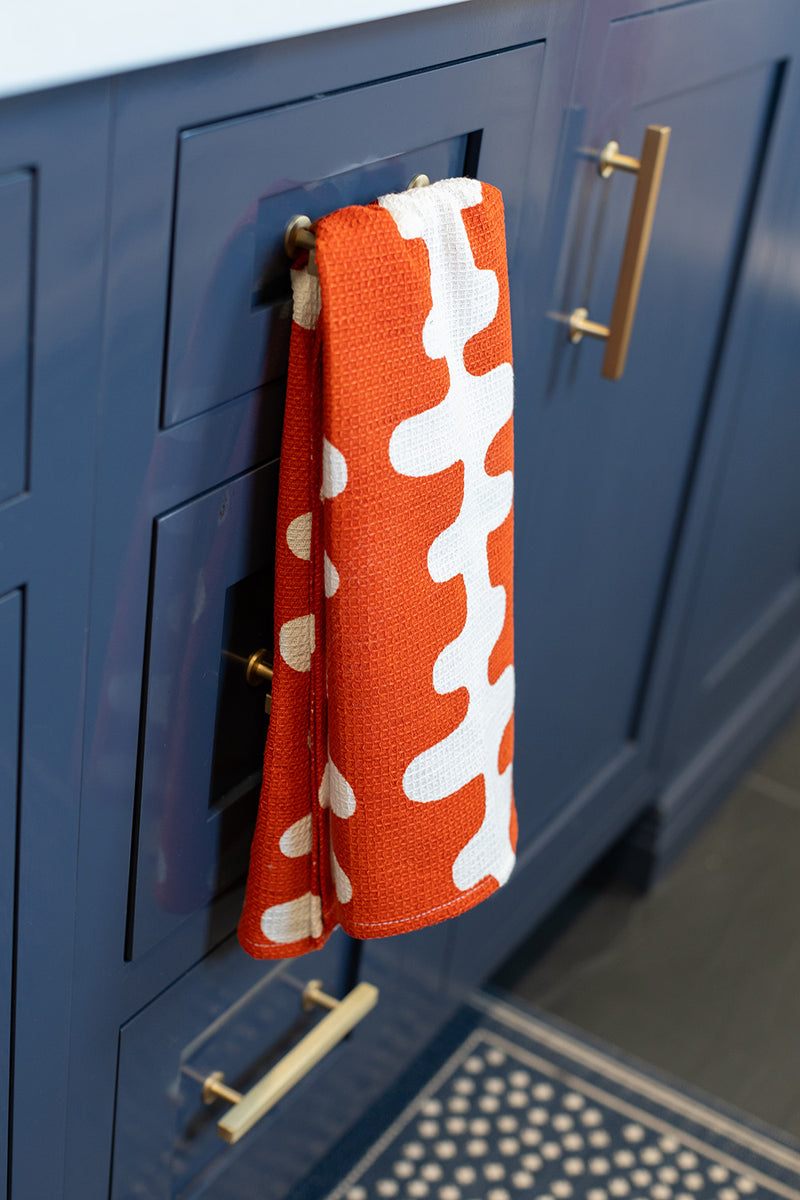 Tea Towel - Echo Tangerine