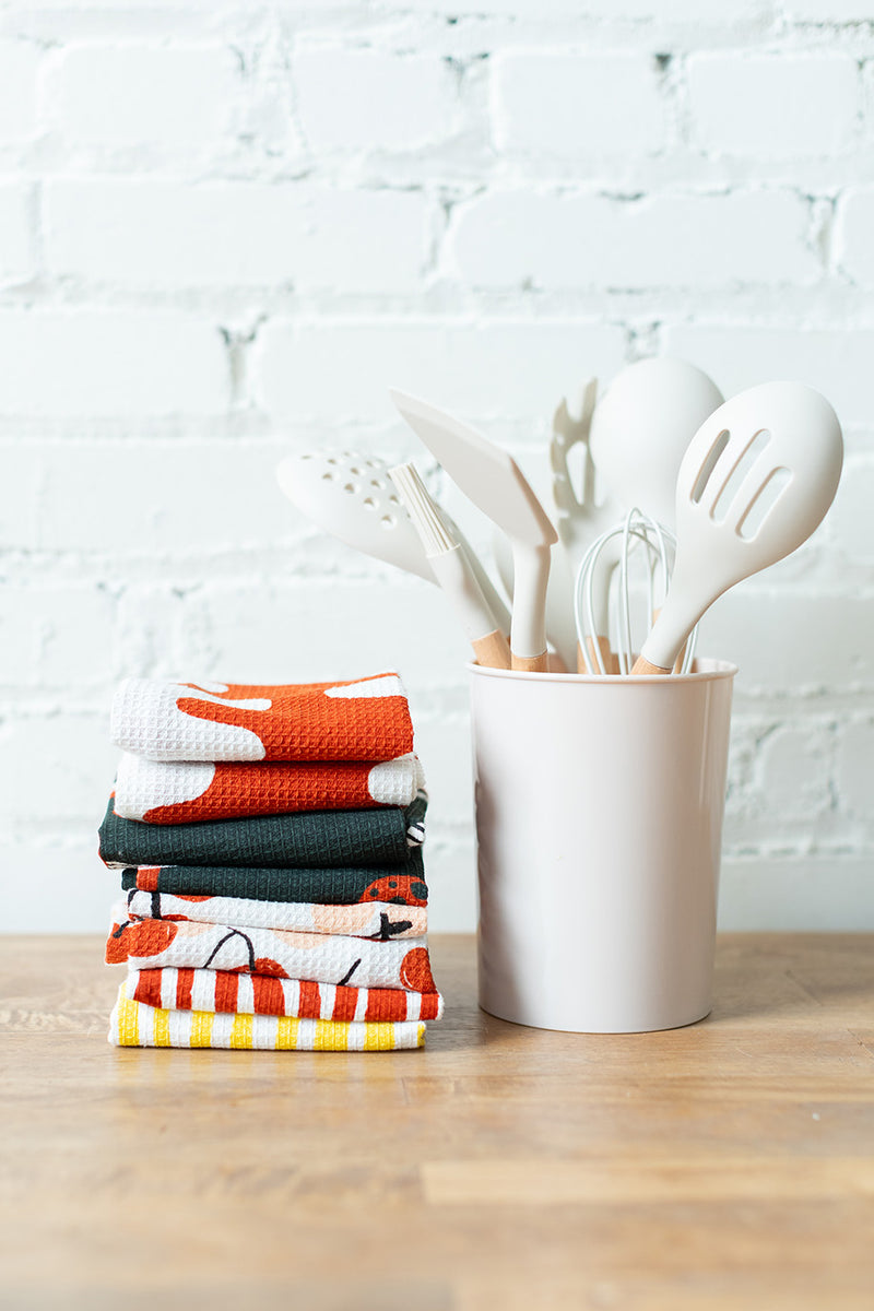 Tea Towel - Echo Tangerine