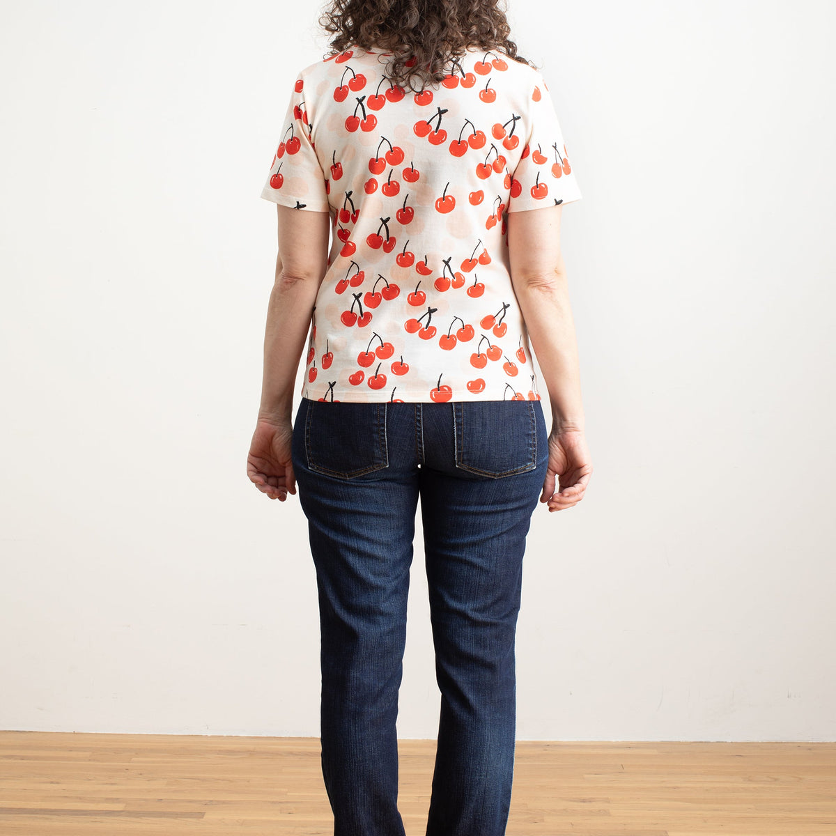 Austin Top - Cherries Red
