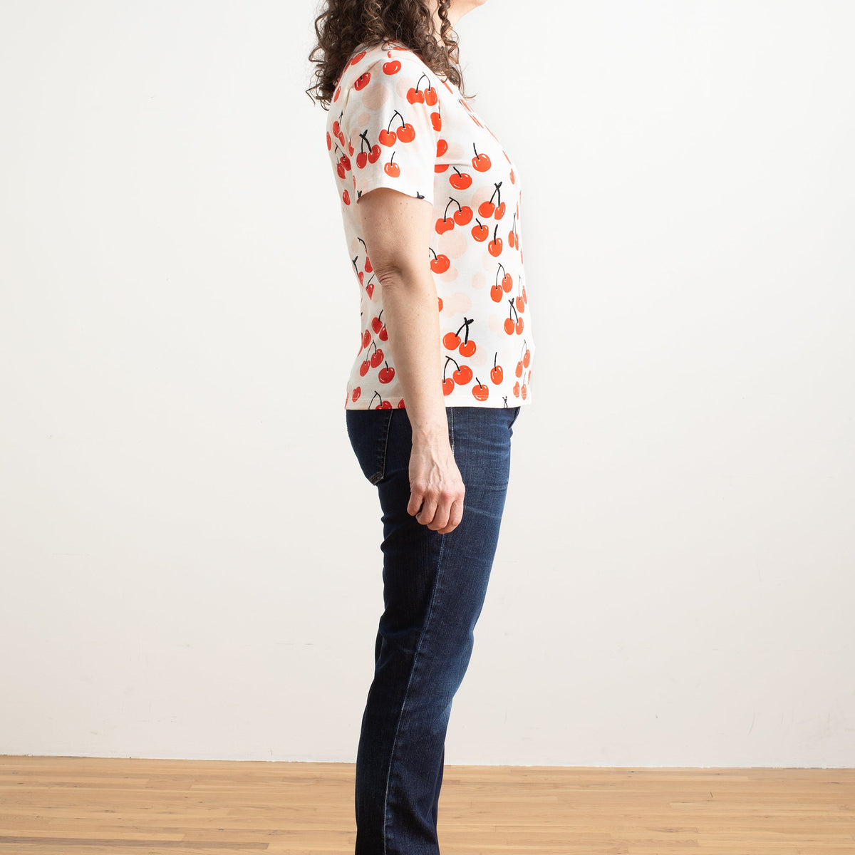Austin Top - Cherries Red