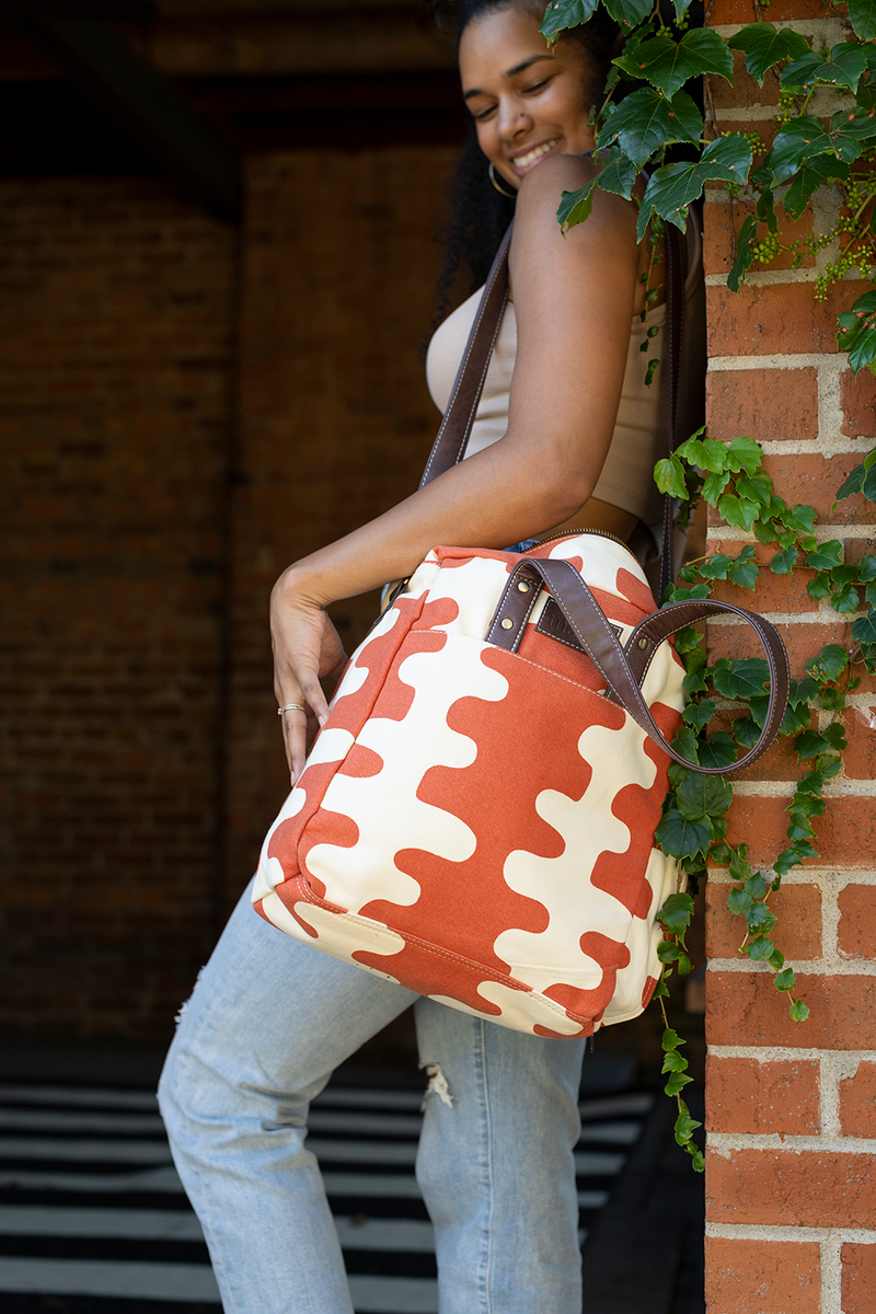 Commuter Tote - Echo Tangerine