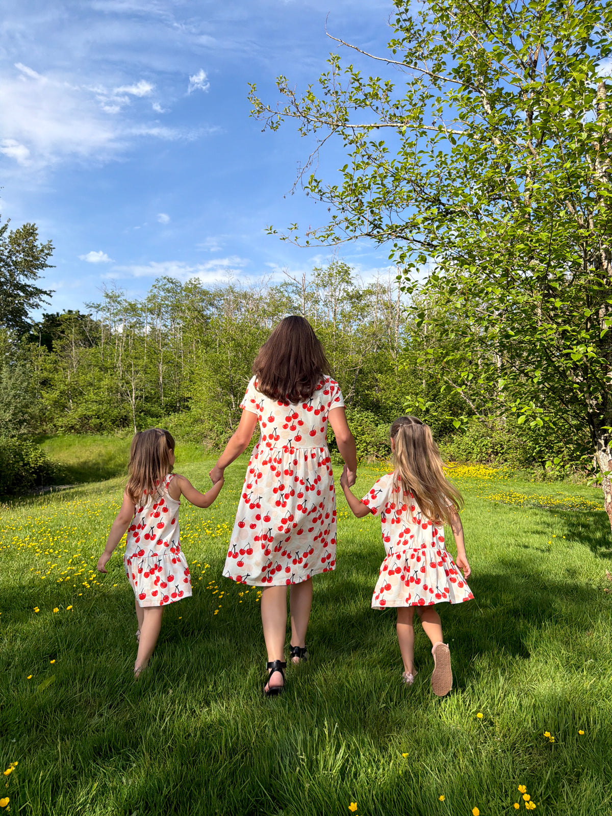 Stockholm Dress - Cherries Red