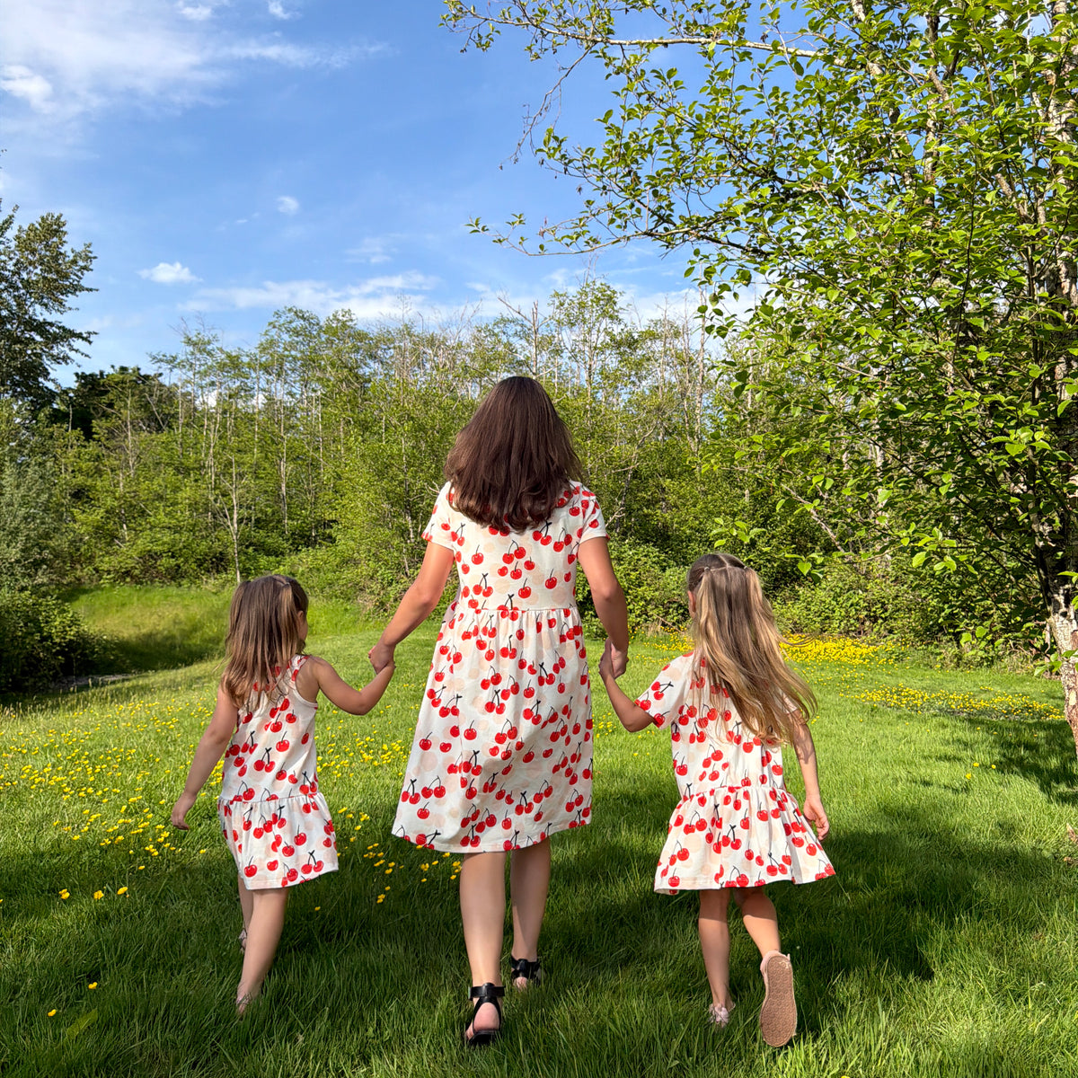 Stockholm Dress - Cherries Red