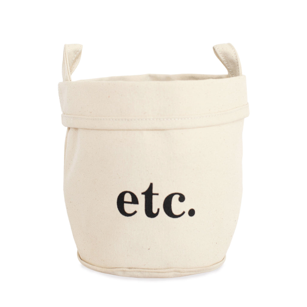 Canvas Bucket "Etc"