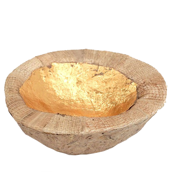 Gold Leaf Coconut Bowl