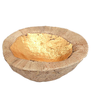 Gold Leaf Coconut Bowl