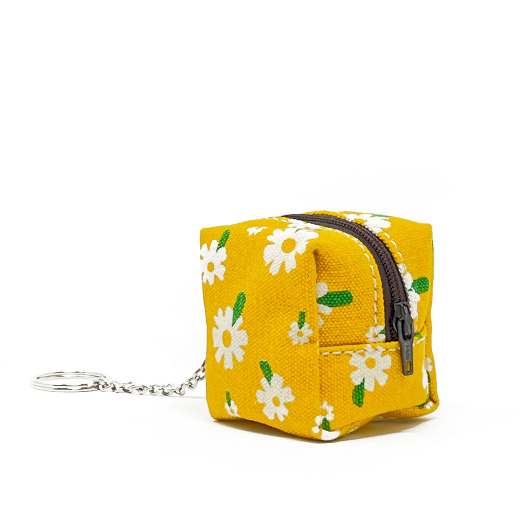 Mini Cube Key Ring Carmel