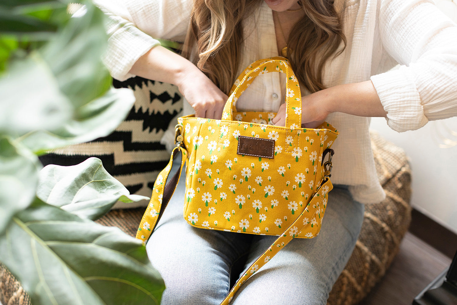 mini yellow bag