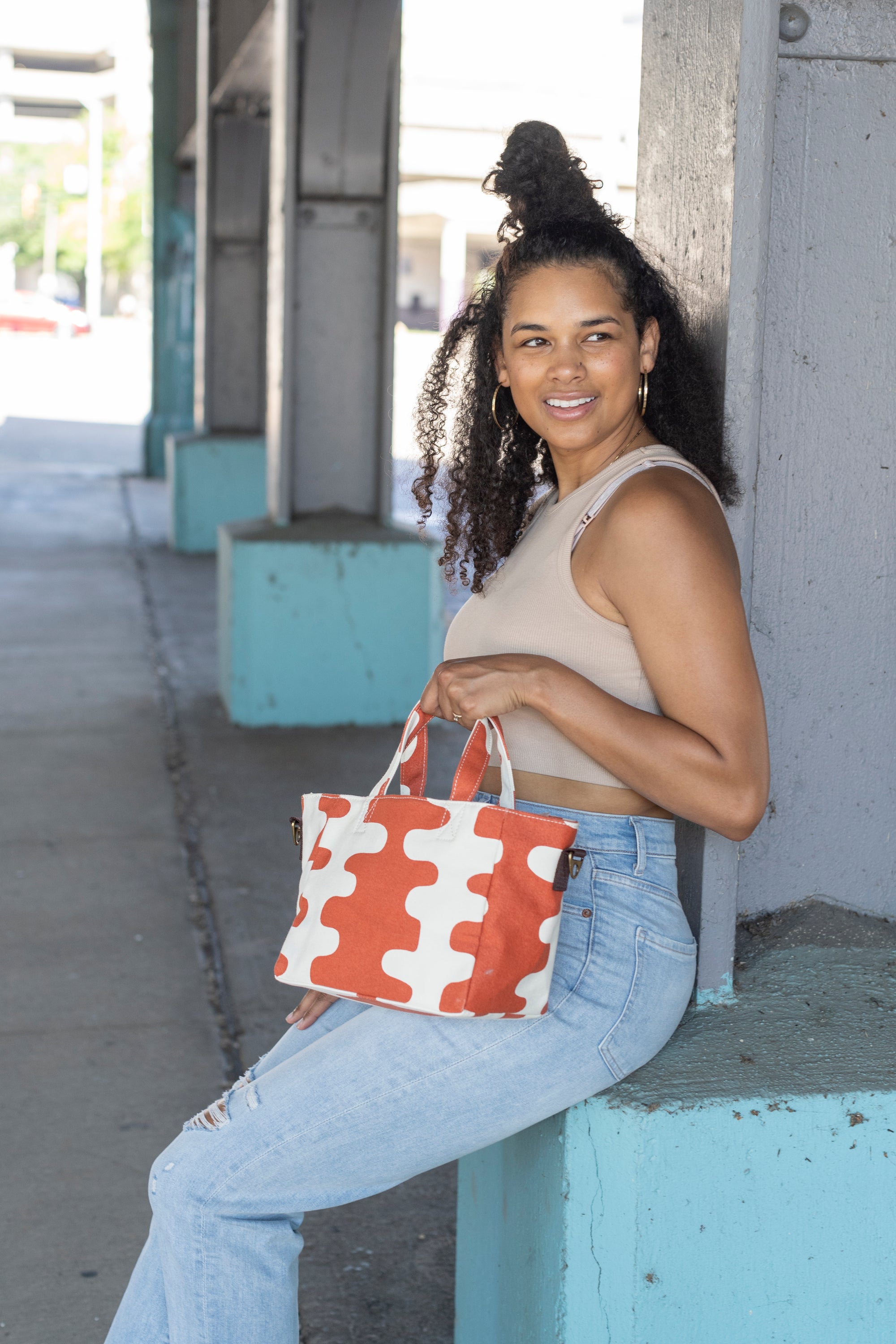 Mini Tote - Echo Tangerine