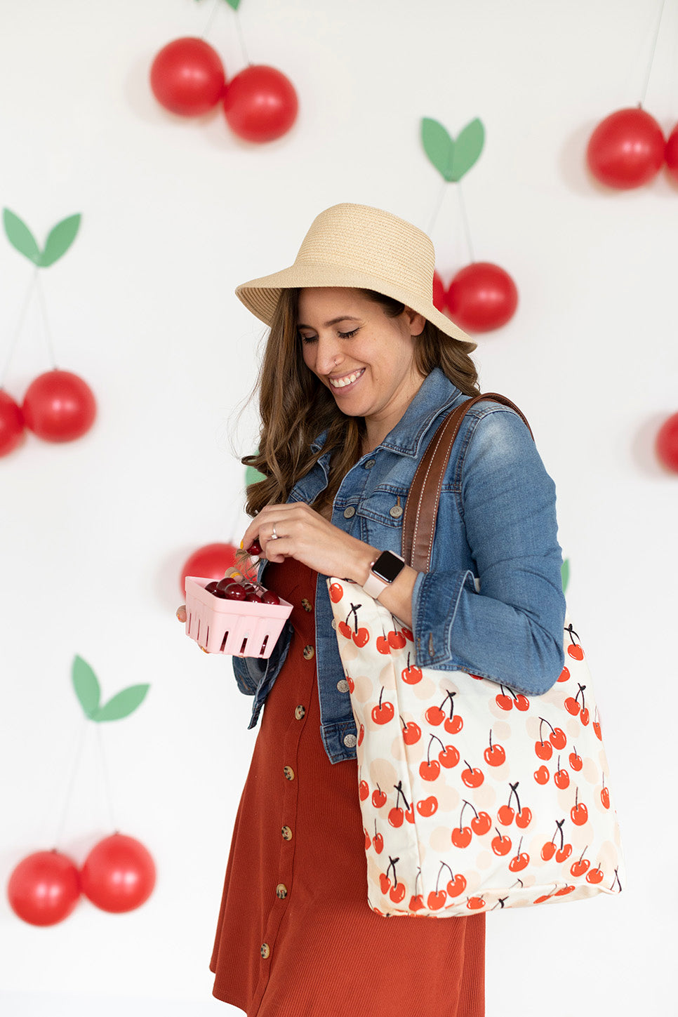 Market Tote - Cherries
