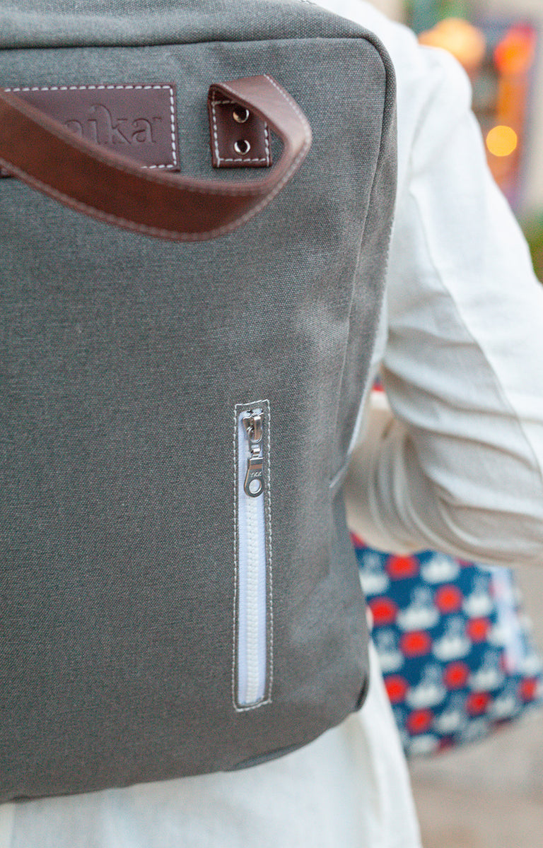 Laptop Backpack - Waxed Ash