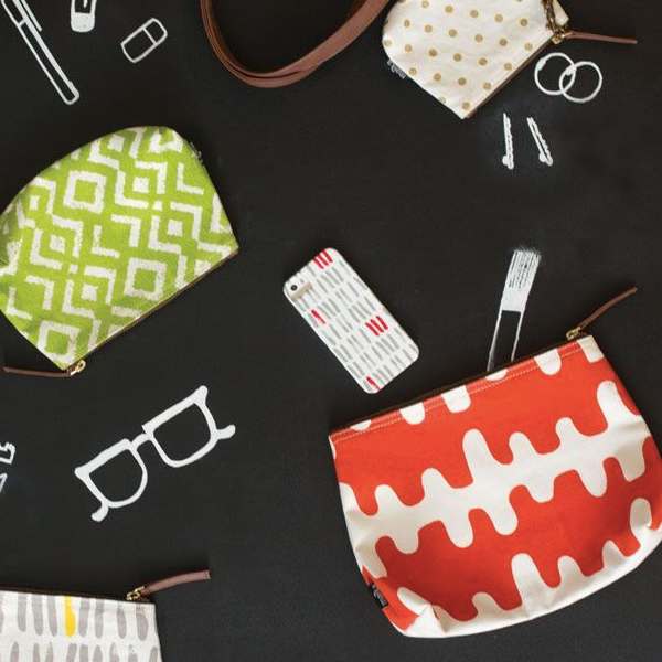 Travel Pouch - Echo Tangerine