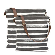 City Sling - Charcoal Stripes